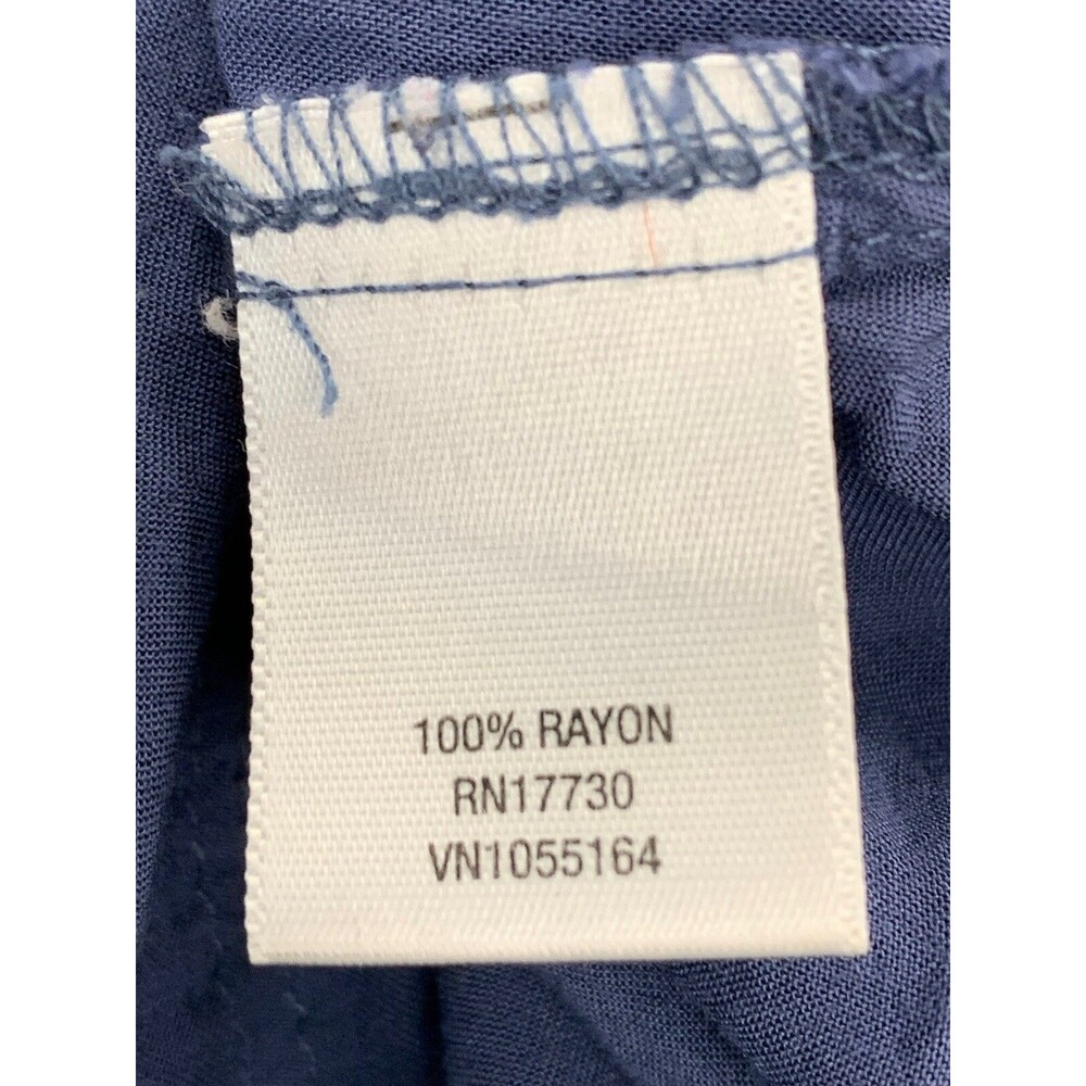 Converse Pleated Flowy Skater Mini Tank Dress Medium Blue Gray Rayon Athleisure - Picture 13 of 16